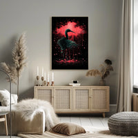 Crimson Elegance Nature Poster 18x24 Wall Art Living Room