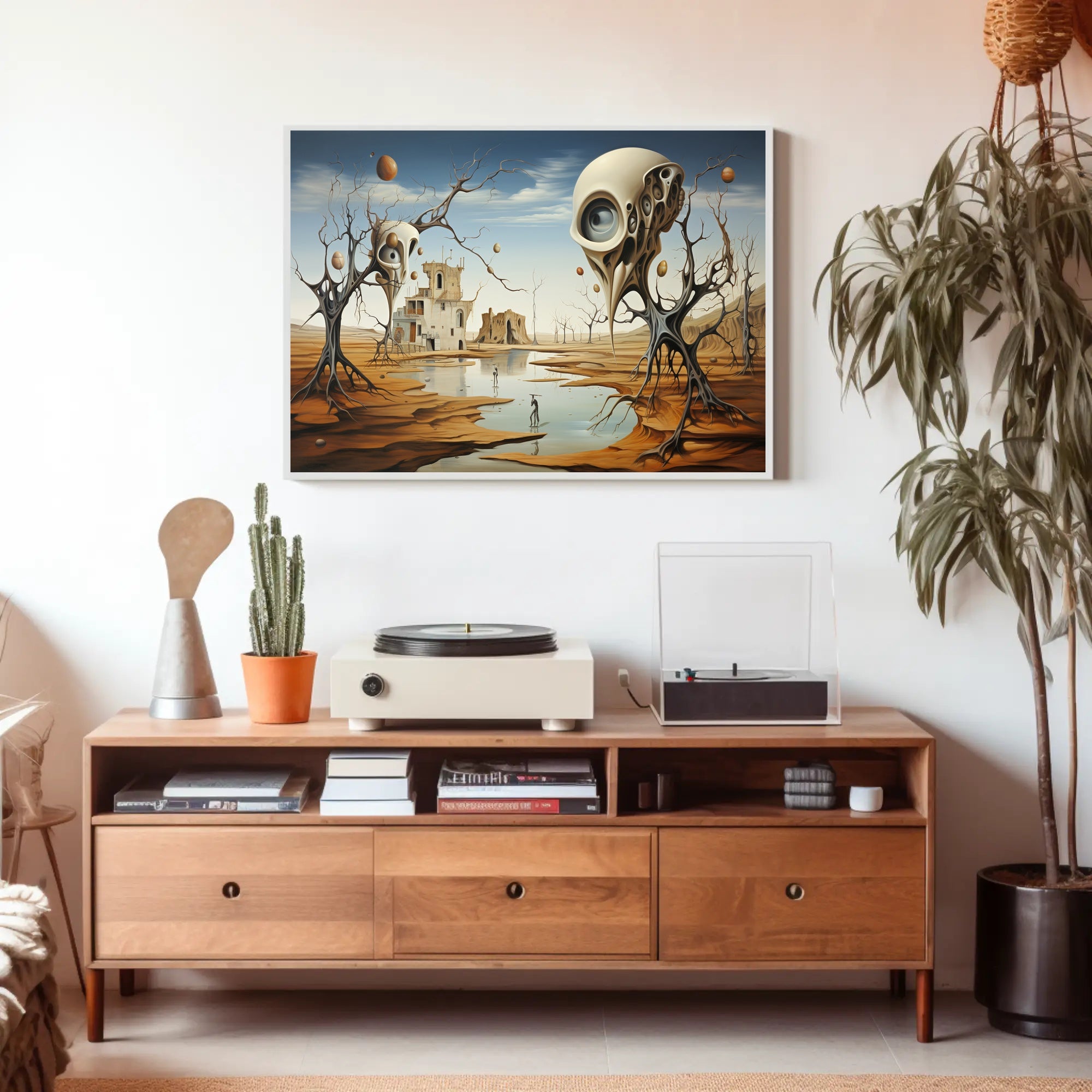 Dreamscape with Eerie Eye Trees Fantasy or Mythology Poster