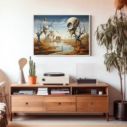 Dreamscape with Eerie Eye Trees Fantasy or Mythology Poster