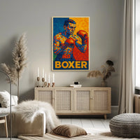 Vibrant Boxer Poster
