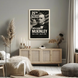 William McKinley 25th President of the United States Digital Montaje Poster