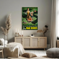 World War II War Bonds Propaganda Poster