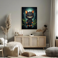 The Adventurous Cat In The Rainforest Poster
