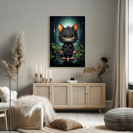 The Adventurous Cat In The Rainforest Poster