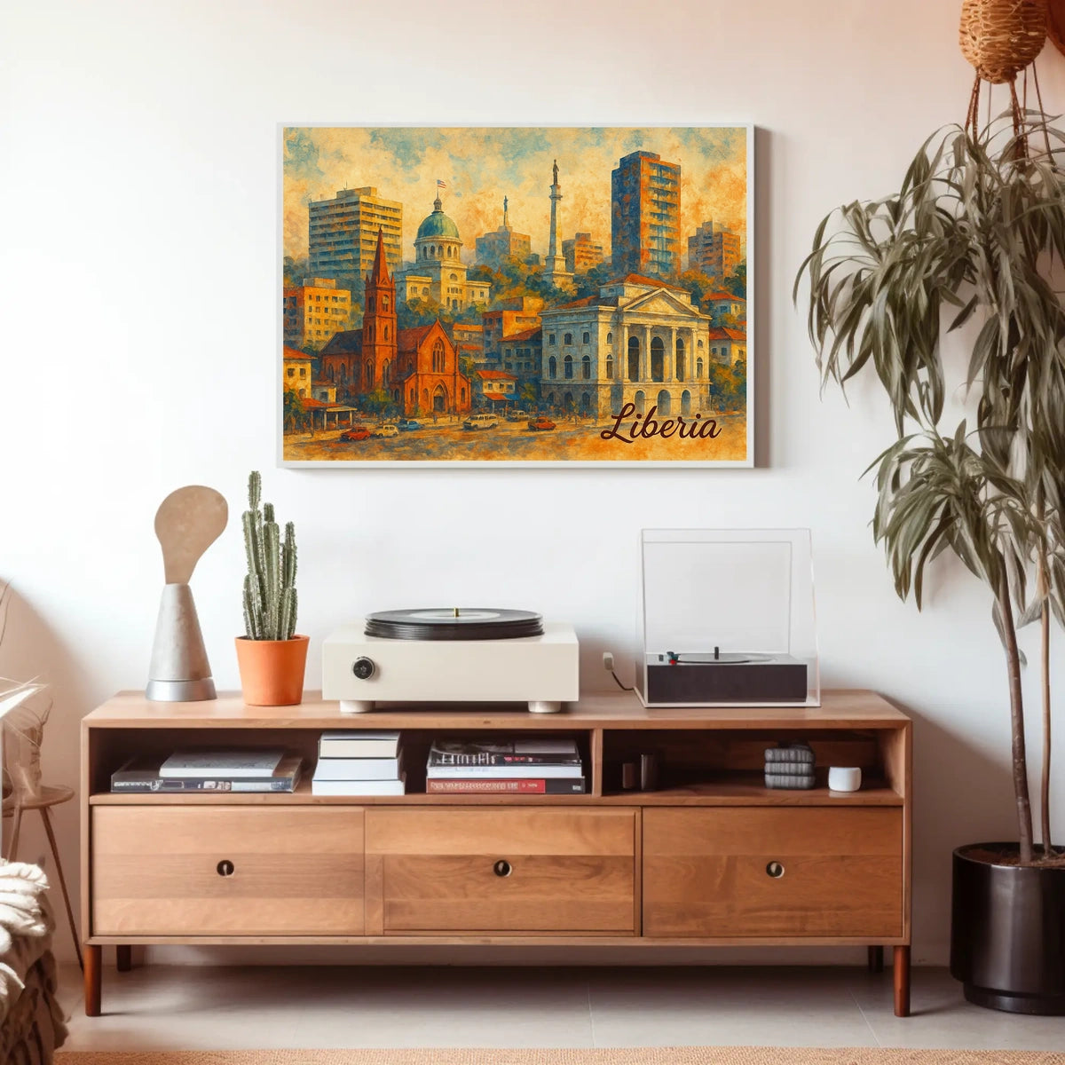 Liberia Cityscape Poster