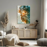 Dreamy Double Exposure Nature Harmony Poster PosterGoat
