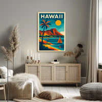 Vibrant Hawaii Landscape Poster