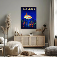 Las Vegas The City of Lights Poster