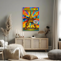 Eiffel Tower Iconic Paris Persona Poster PosterGoat