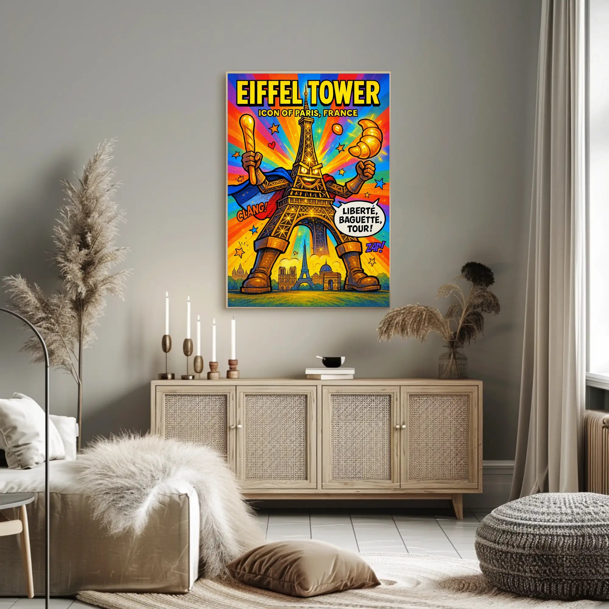 Eiffel Tower Iconic Paris Persona Poster