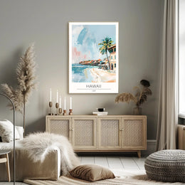 Tranquil Hawaiian Coastline Poster PosterGoat