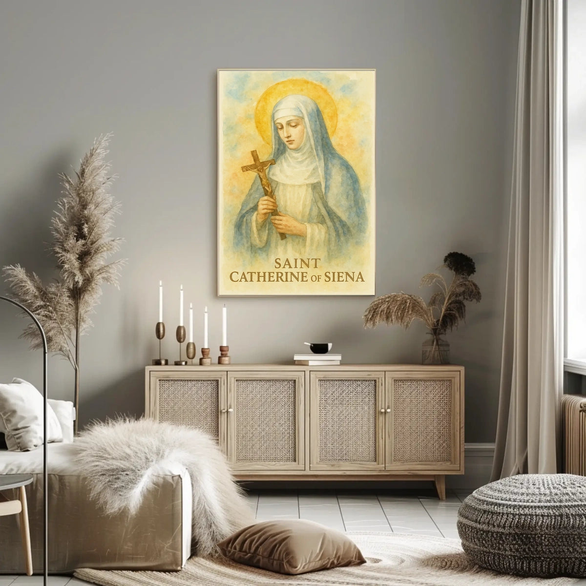 Saint Catherine Siena Poster