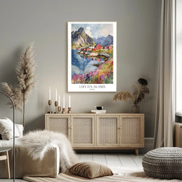 Lofoten Islands Scenic Travel Poster PosterGoat