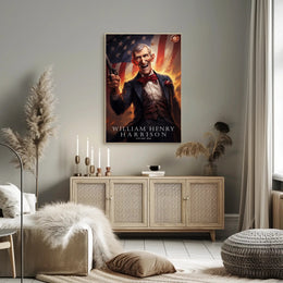 William Henry Harrison Tribute Poster