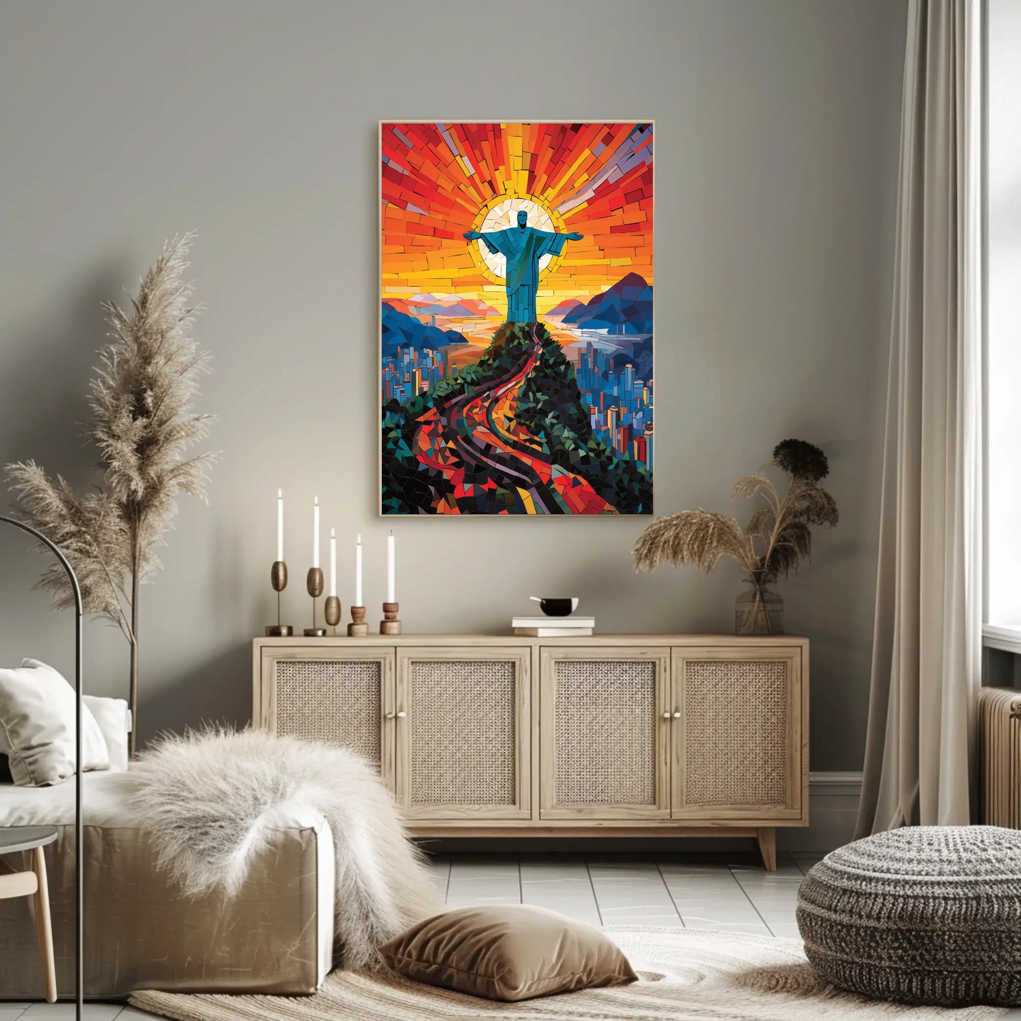 Radiant Christ The Redeemer Poster