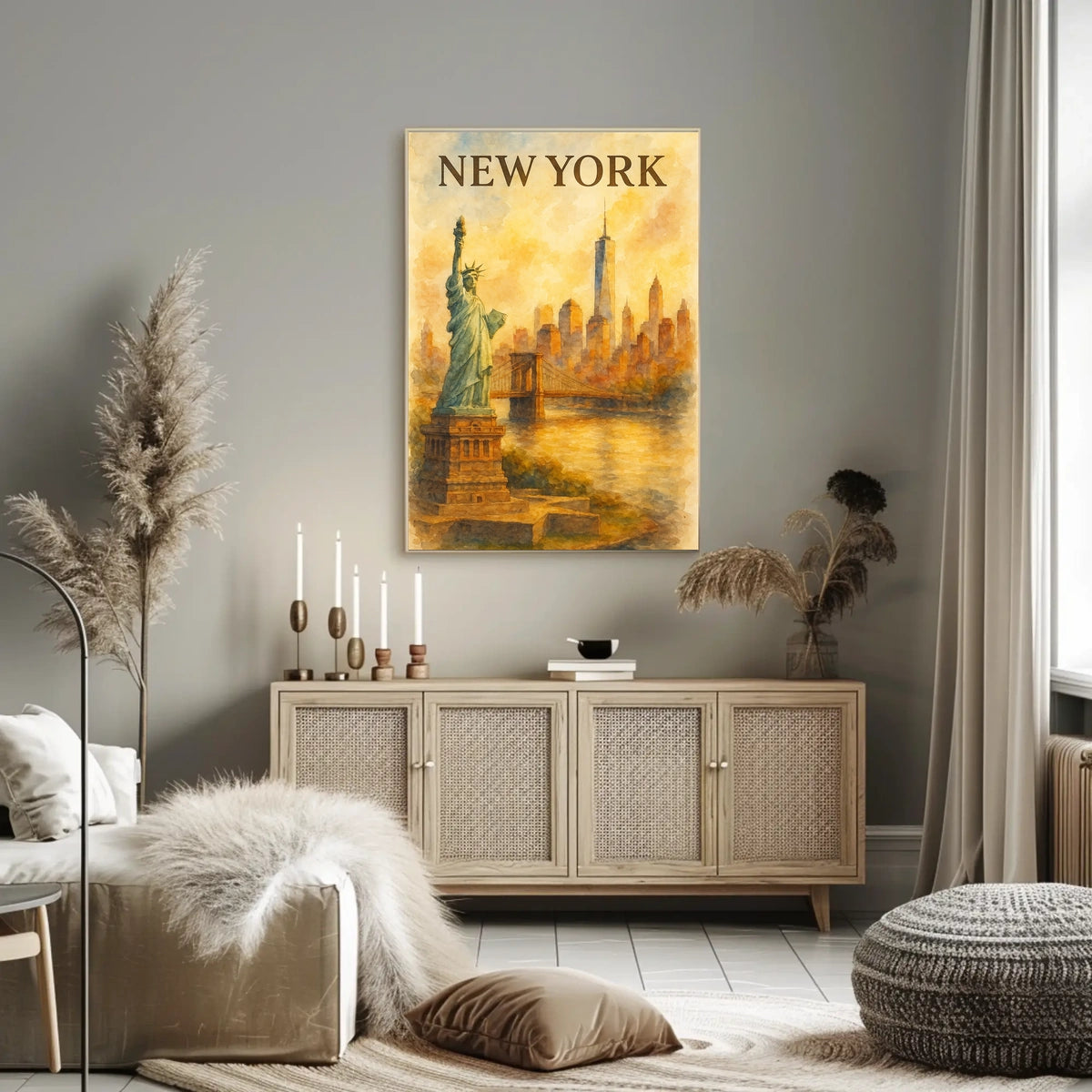 New York Cityscape Poster