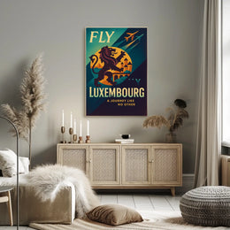 Fly To Luxembourg Poster