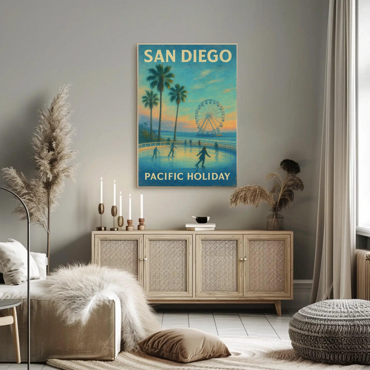 San Diego Pacific Holiday Poster