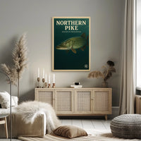 Northern Pike Master of Freshwater Poster