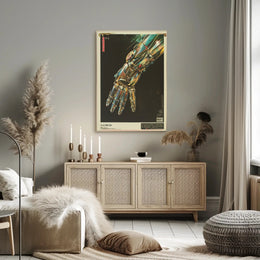 Futuristic Robotic Hand Art Print Poster for Home Decor PosterGoat