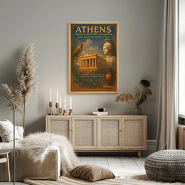 Athens Vintage Artwork Cultural or Heritage Poster