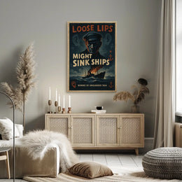 Loose Lips Might Sink Ships Poster