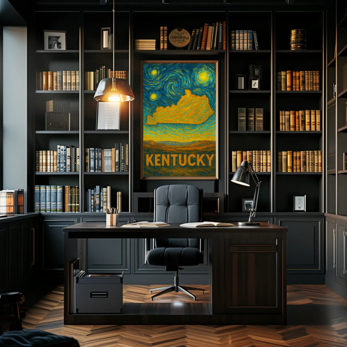 Kentucky Starry Night Poster