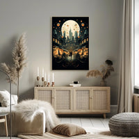 Moonlit Metropolis Poster
