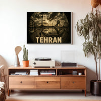 Tehran Cityscape Poster