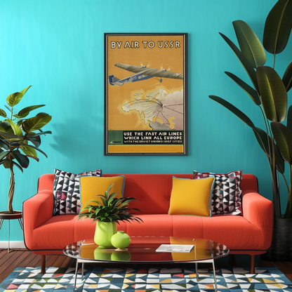 USSR Air Travel Poster