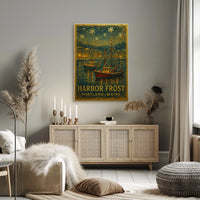 Harbor Frost In Portland, Maine Poster