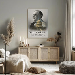 William McKinley 25th President of the United States Reflections Poster