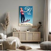 Ski in Old Quebec Poster