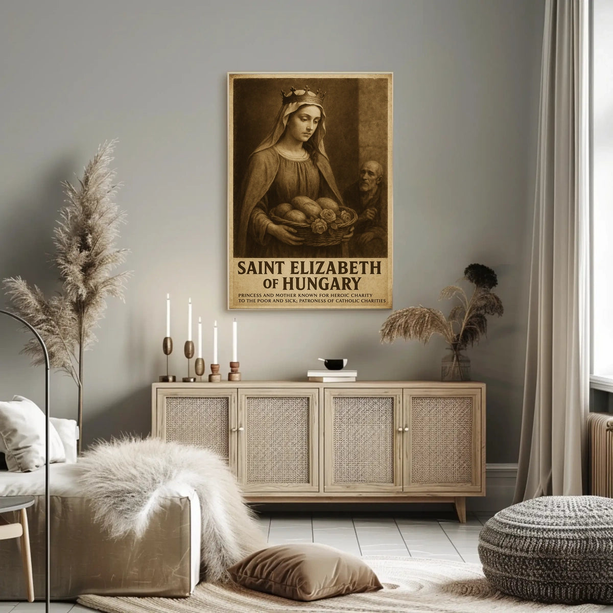 Saint Elizabeth Of Hungary Poster