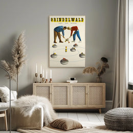 Grindelwald Curling Poster
