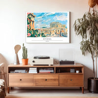 Athens Travel Poster