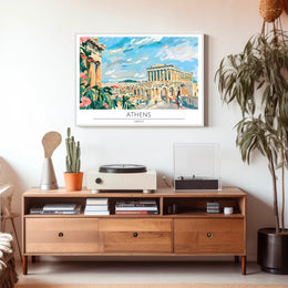 Athens Travel Poster