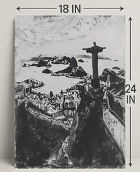 Christ The Redeemer Over Rio Poster