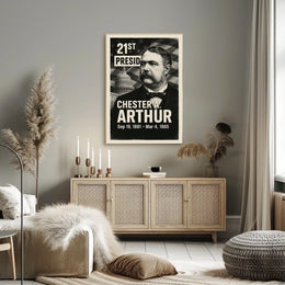 Chester A. Arthur 21st President of the United States Digital Montaje Poster