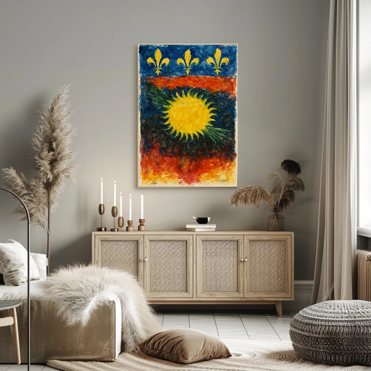 Vibrant Heraldry Poster