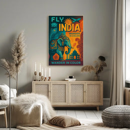 Wander In Color Fly India Poster
