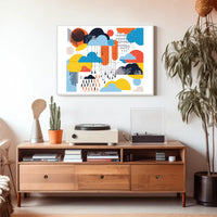 The poster features an abstract design with a modern artistic style. The core Travel Poster