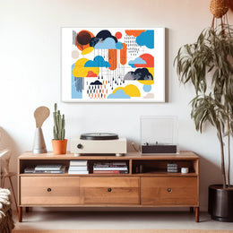 The poster features an abstract design with a modern artistic style. The core Travel Poster