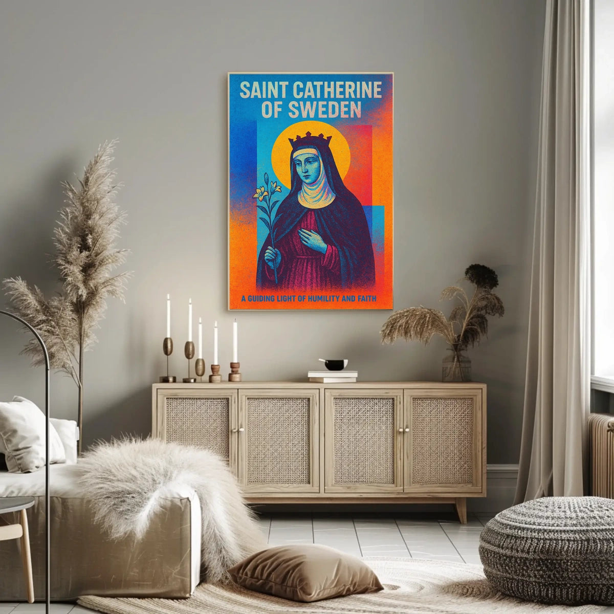 Saint Catherine of Sweden Poster