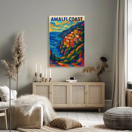 Amalfi Coast Vibrant Escape Poster Wall Art For Home Decor