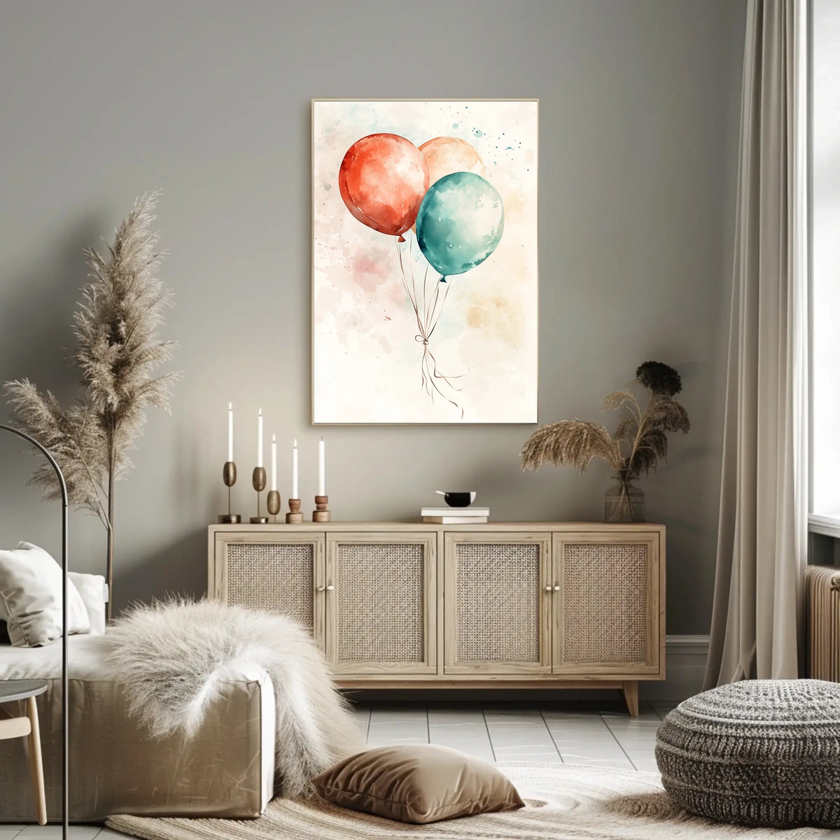 three balloons Poster
