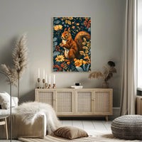 Red Squirrel in Enchanted Nature Animal Poster