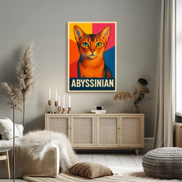 Abyssinian Cat Art Poster