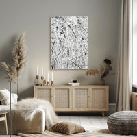 Winter Woodland Serenity: Abstract or Artistic Poster