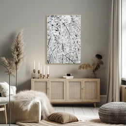 Winter Woodland Serenity: Abstract or Artistic Poster